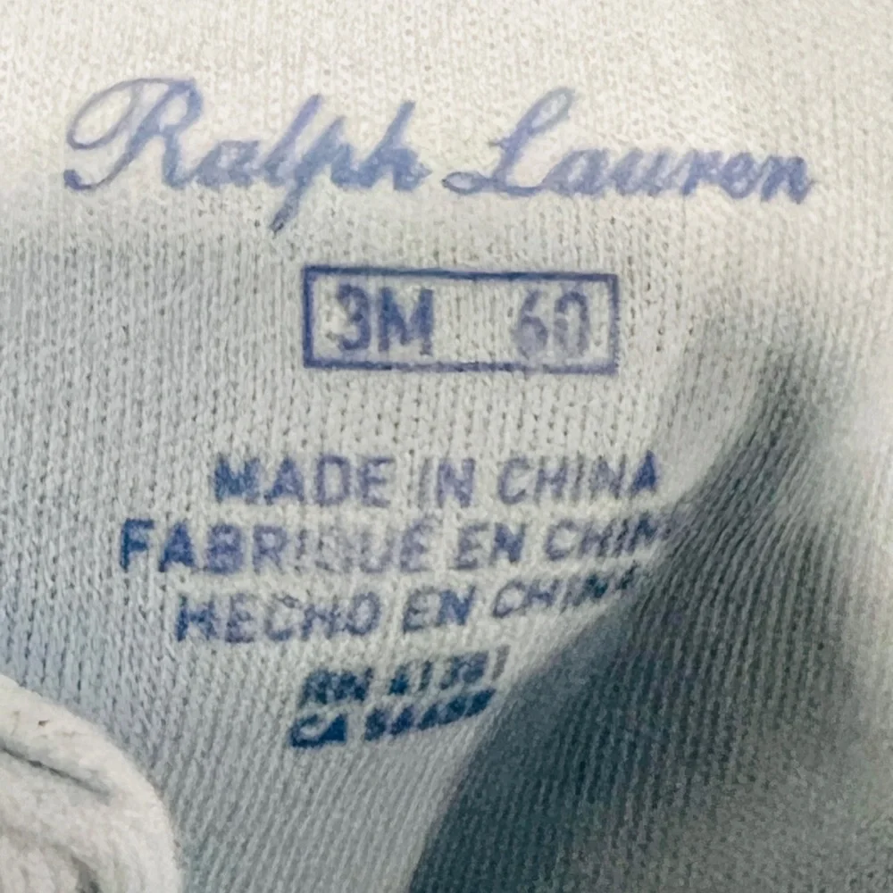 Ralph Lauren Boy Onesie Coverall | 3 Months | Preowned - Picture 6 of 8
